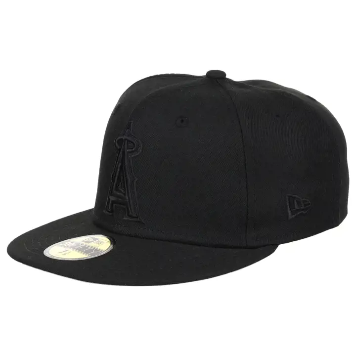 Casquette Anaheim Angels MLB Blackout 59FIFTY Team Noire