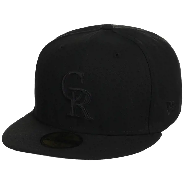 Casquette Colorado Rockies MLB Blackout 59FIFTY Team Noire