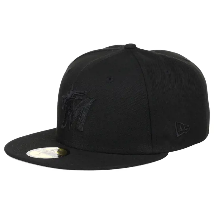 Miami Marlins MLB Blackout 59FIFTY Équipe Blk