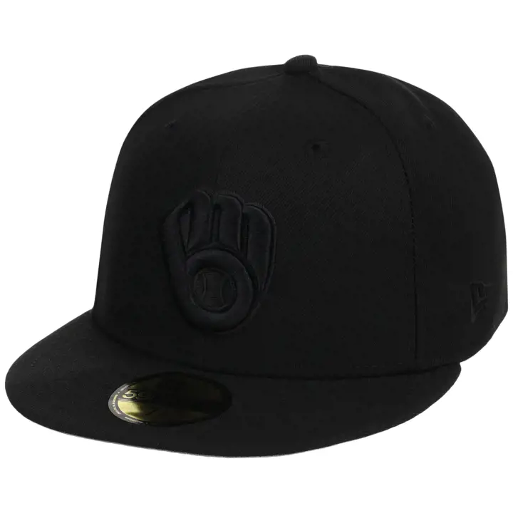 Casquette Milwaukee Brewers MLB Blackout 59FIFTY Équipe Noire