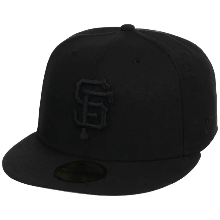 Casquette 59FIFTY MLB Blackout des San Francisco Giants - Noire
