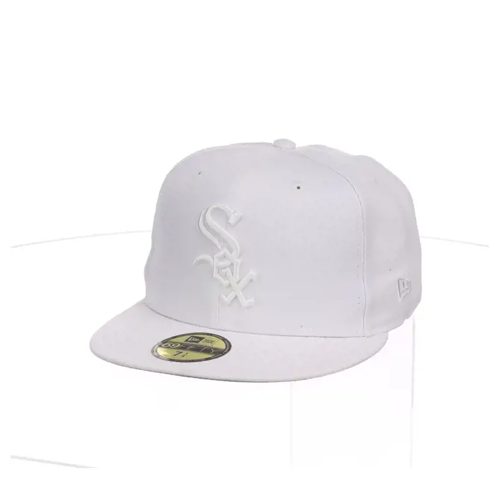 Casquette 59FIFTY MLB Chicago White Sox tout en blanc