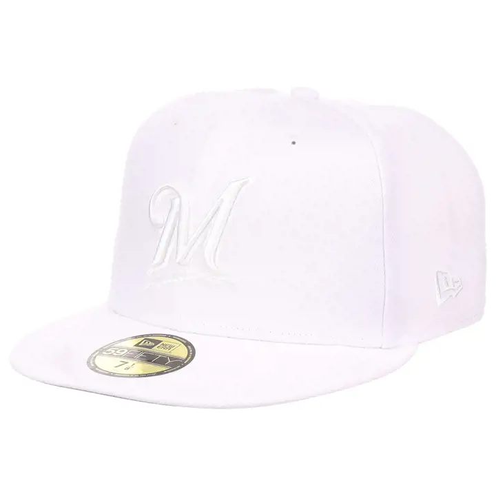 Milwaukee Brewers MLB Tout blanc 59FIFTY Équipe Blanc