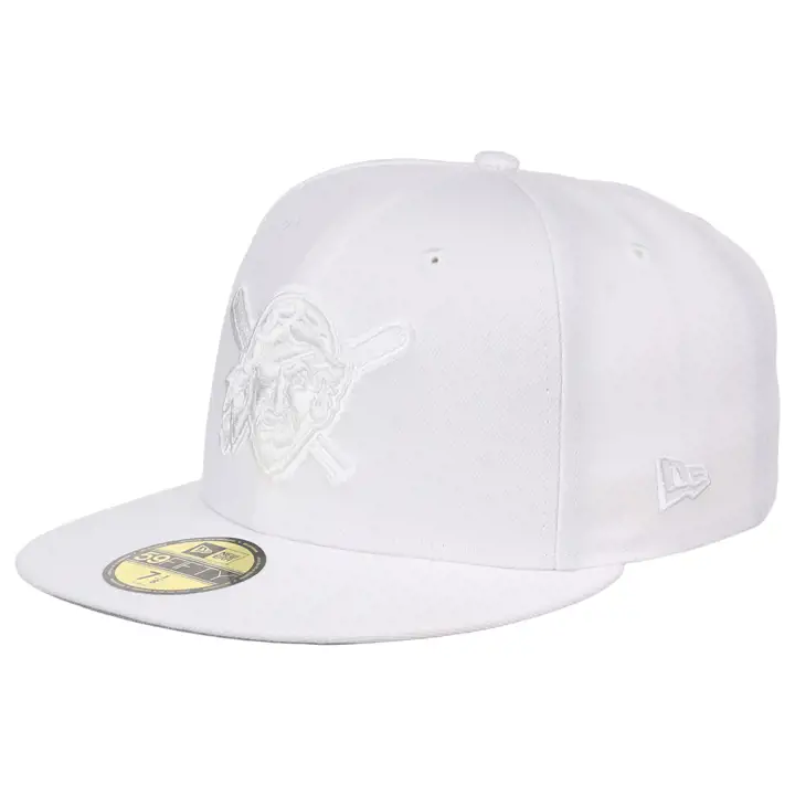 Casquette 59FIFTY MLB des Pittsburgh Pirates entièrement blanche