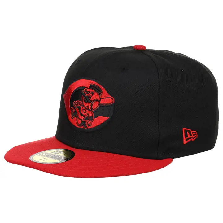 Casquette ajustée 59FIFTY MLB Cincinnati Reds noir et rouge
