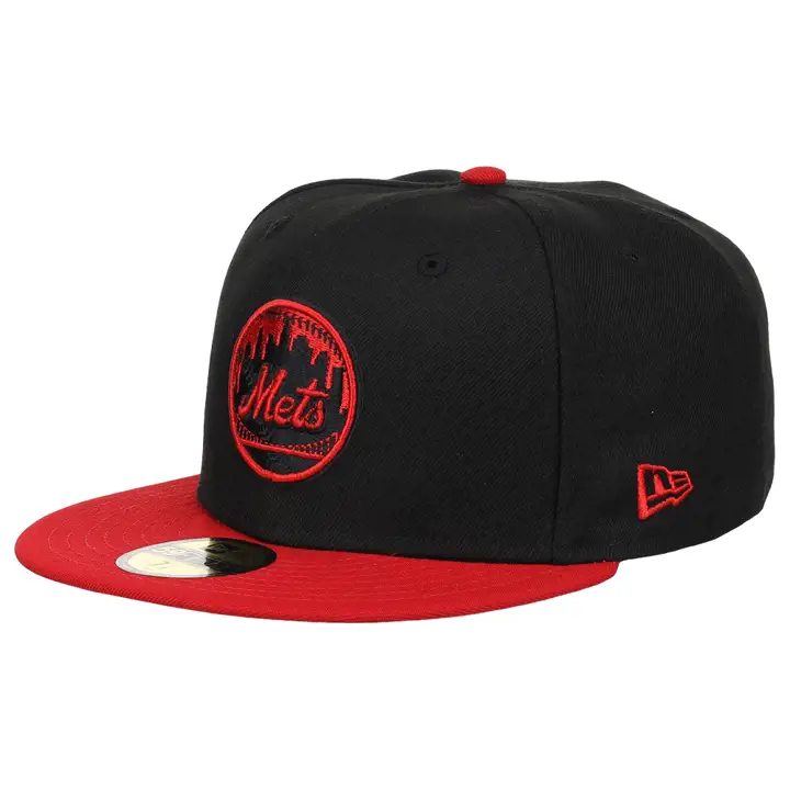 New York Mets MLB Noir/Rouge 59FIFTY Équipe Noir, rouge