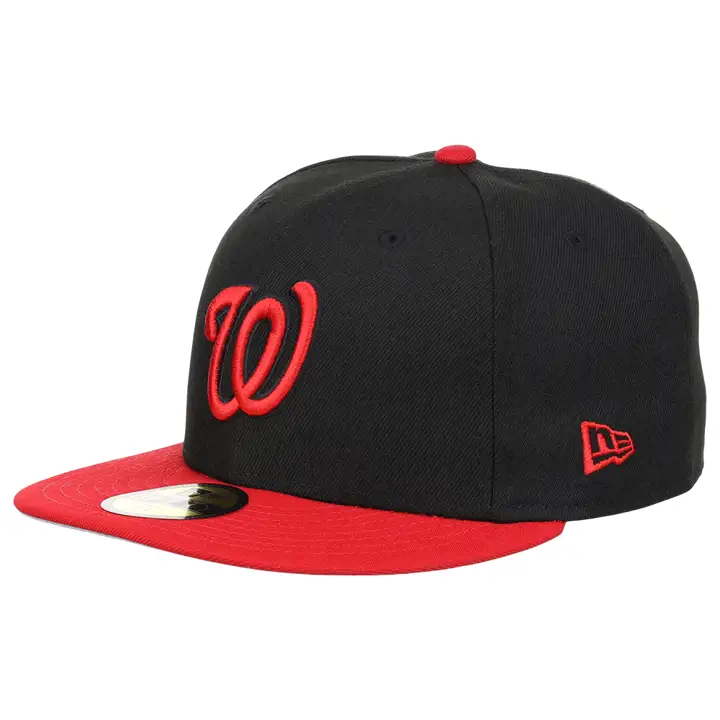 Washington Nationals MLB Noir/Rouge 59FIFTY Équipe Noir, rouge