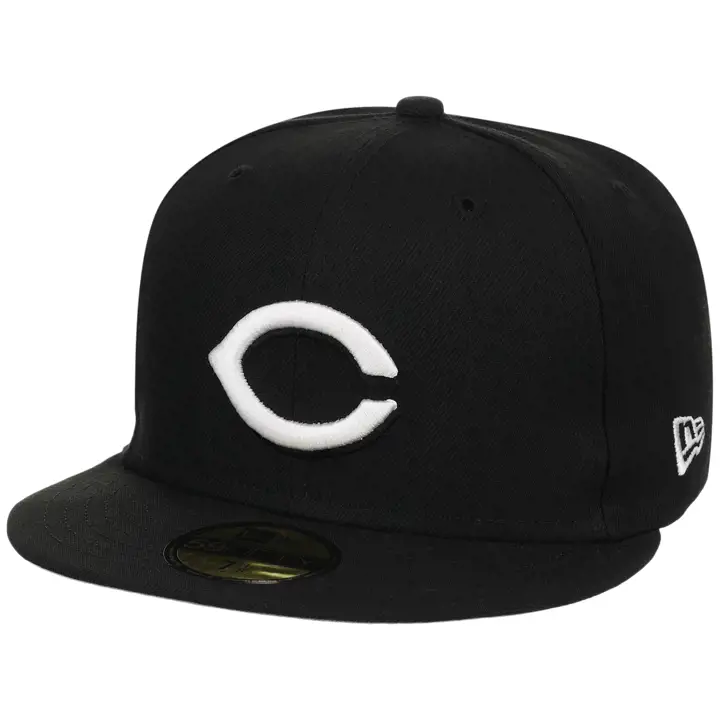 Cincinnati Reds MLB B-DUB 59FIFTY Team Blk/Wht 2