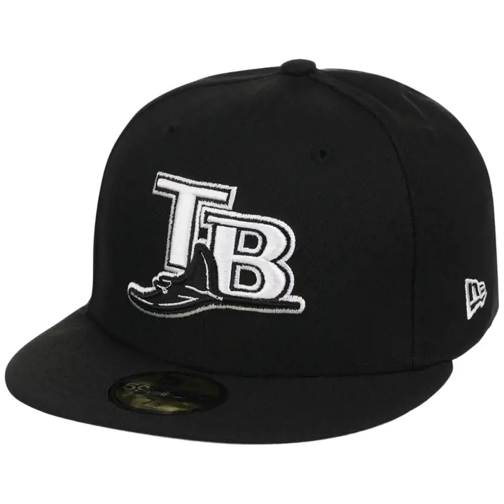 Casquette 59FIFTY Tampa Bay Rays MLB B-DUB Noir/Blanc