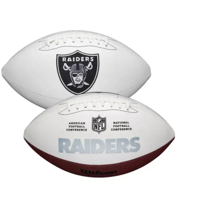 Mini ballon de football américain des Las Vegas Raiders à autographier