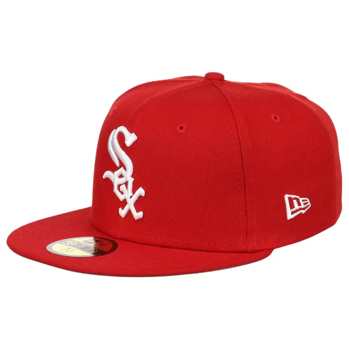Casquette Rouge 59FIFTY Red MLB WHITE SOX