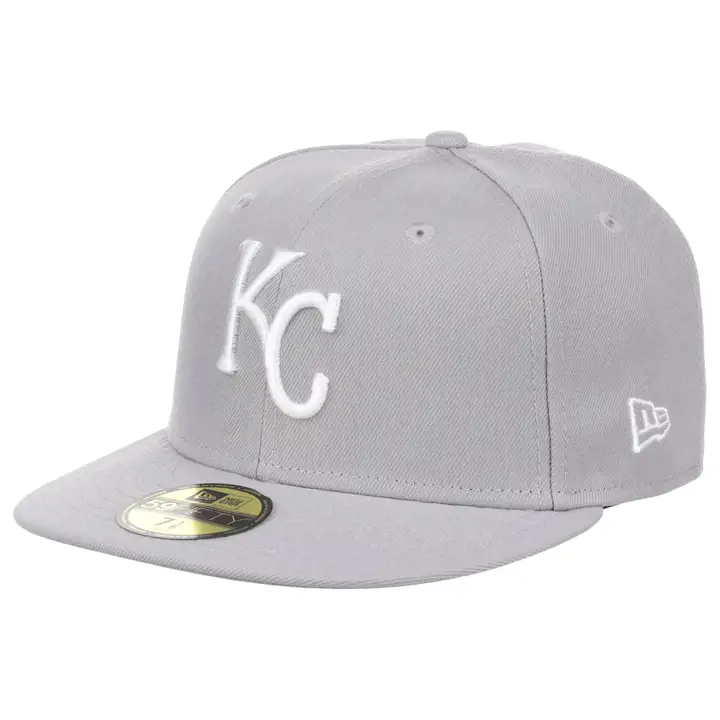 Casquette 59FIFTY grise Kansas City Royals MLB Re-Dub de l'équipe