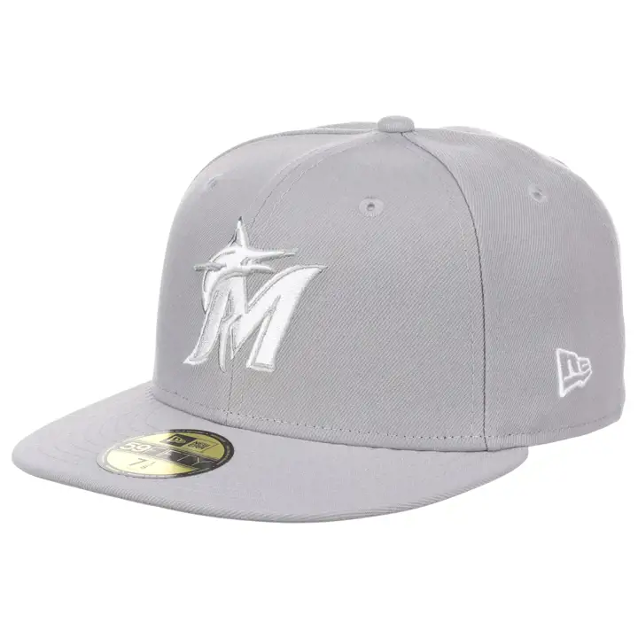Casquette ajustée 59FIFTY MLB Re-Dub gris des Miami Marlins