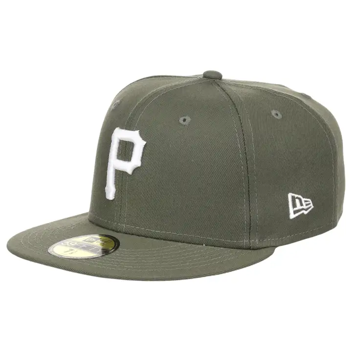 Pittsburgh Pirates MLB Redoublement Olive 59FIFTY Équipe olv