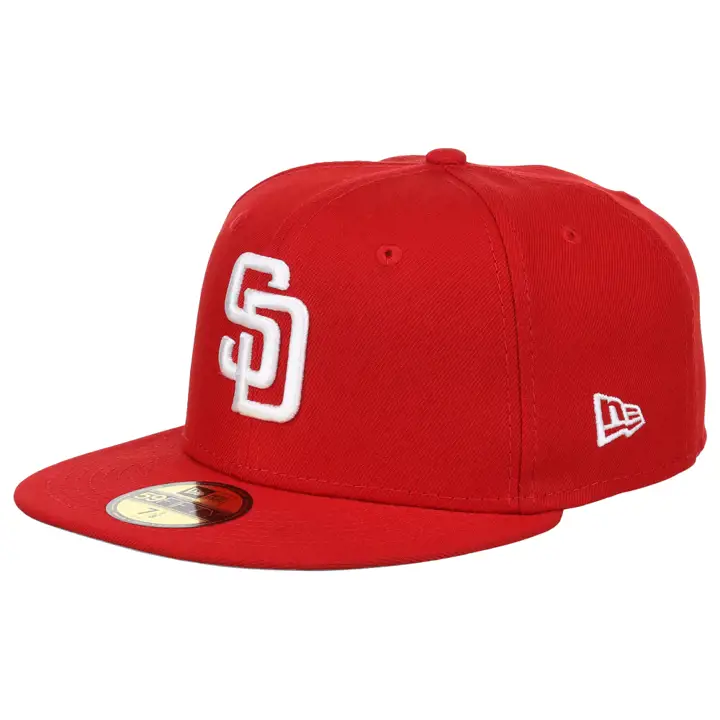 Casquette 59FIFTY MLB re-dub rouge des San Diego Padres Rouge équipe