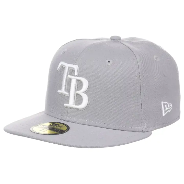 Casquette 59FIFTY Team gry MLB Re-Dub gris des Tampa Bay Rays