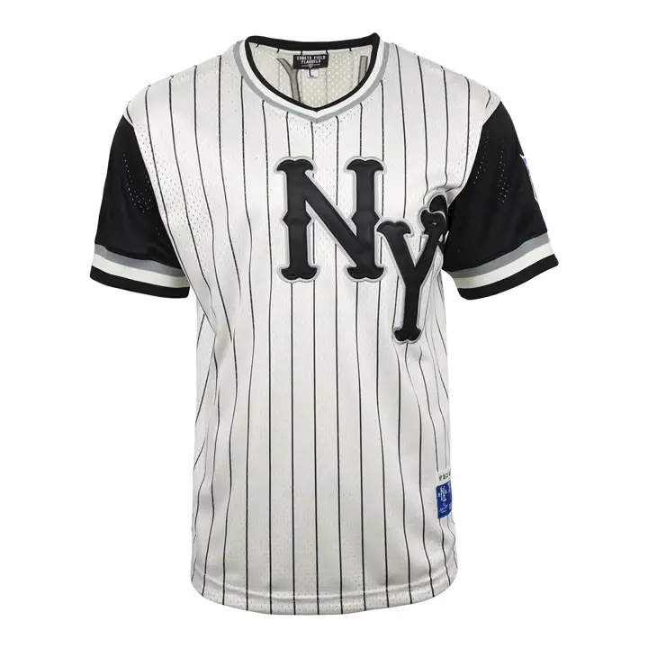 NEW YORK BLACK YANKEES NL Maillot Réplique Gilet Rayé Col en V IV