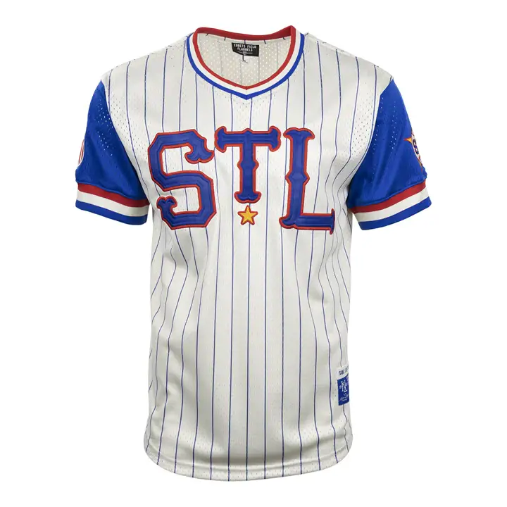 Maillot réplique à rayures fines et col en V ST. LOUIS STARS NL IVO/RBL