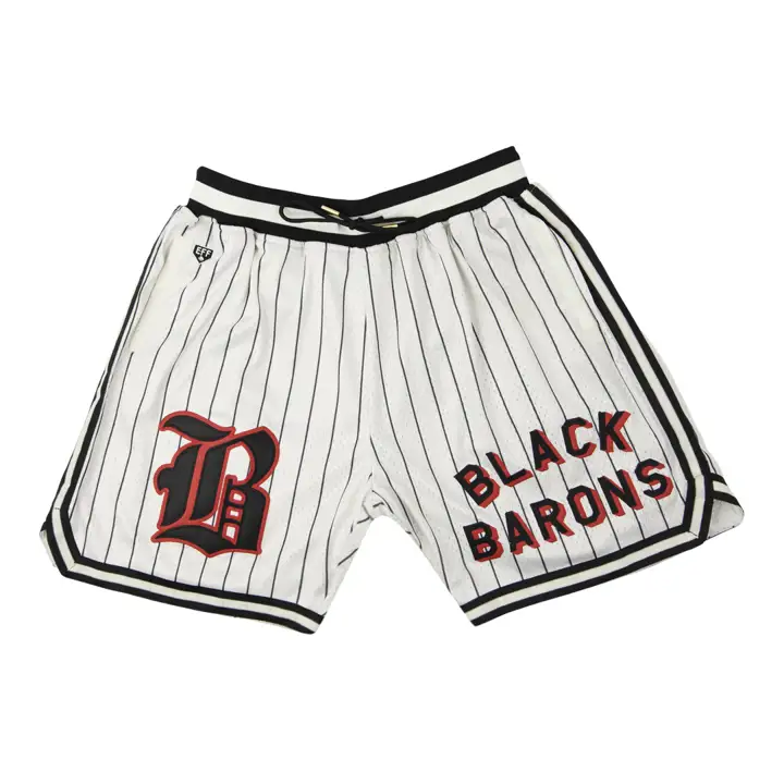 BIRMINGHAM BLACK BARONS NL Short Replica Rayé IVO/BLK