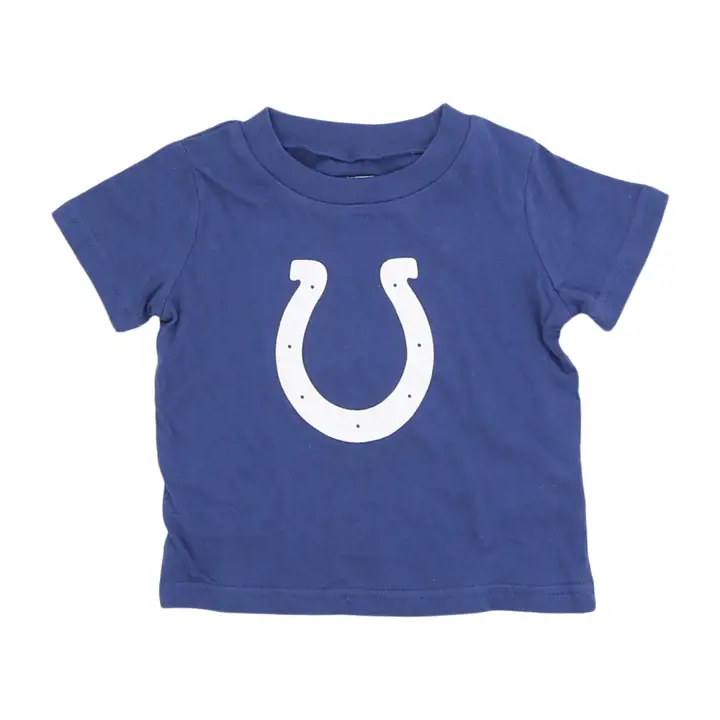 T-shirt nourrisson des Colts d'Indianapolis NFL avec logo principal BLEU