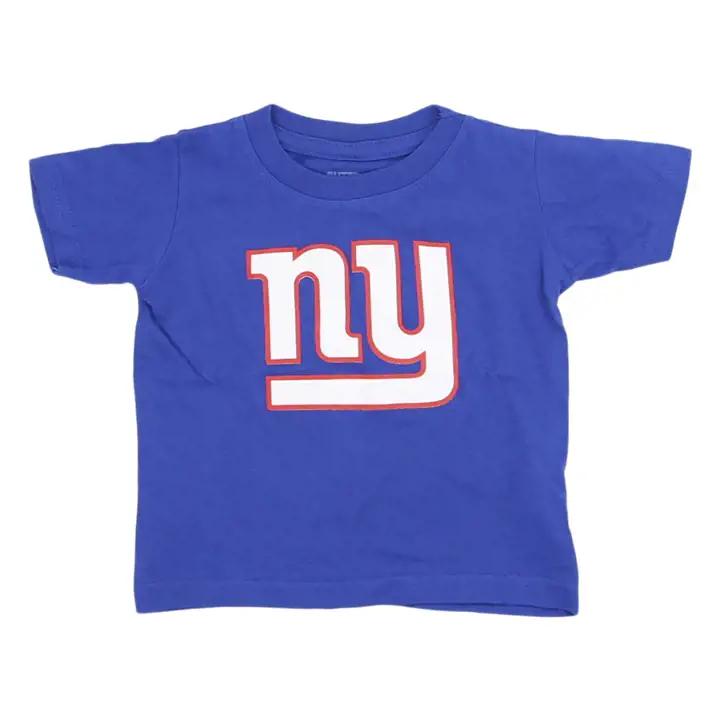T-shirt à logo primaire NFL New York Giants pour bébé BLEU