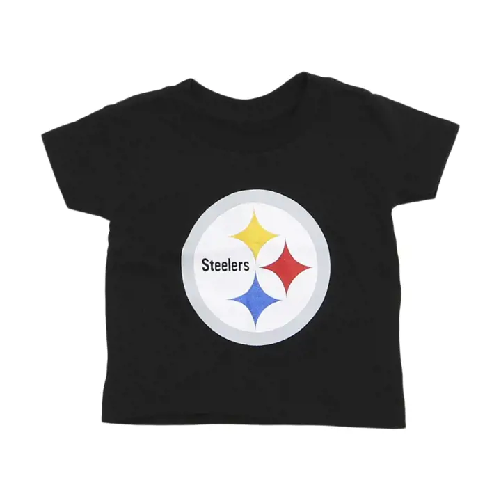 T-Shirt bébé NFL Pittsburgh Steelers Logo Primaire Noir