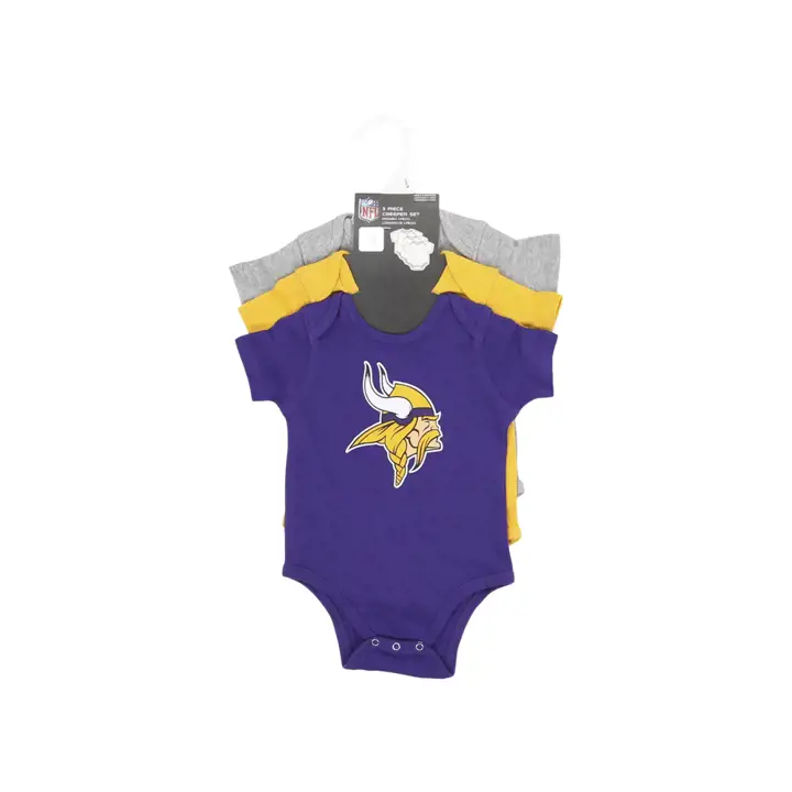 Minnesota Vikings NFL Nouveau-né Né pour être Ensemble de 3 pièces 23 PUR
