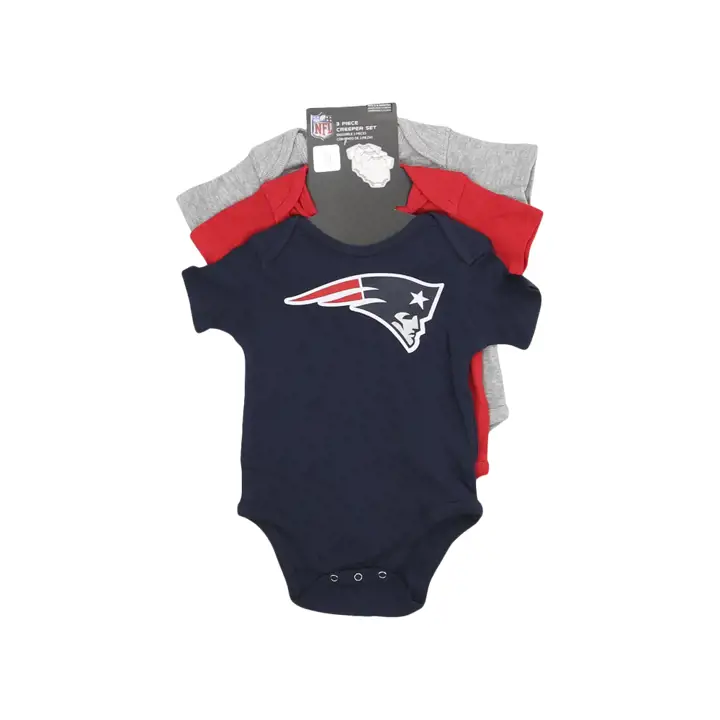 Ensemble 3 pièces de naissance New England Patriots NFL Born To Be 23 Marine