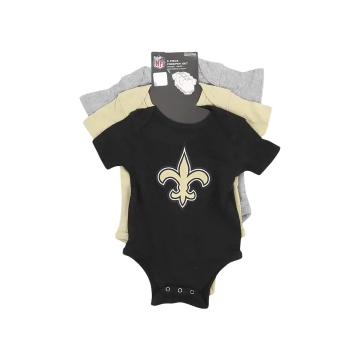New Orleans Saints NFL Nouveau-né Né pour être Lot de 3 pièces 23 NOIR