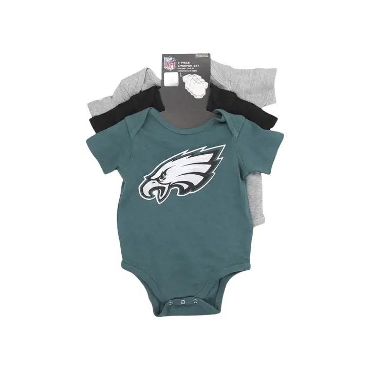 Philadelphia Eagles NFL Nouveau-né Né pour être, lot de 3, 23 GRN