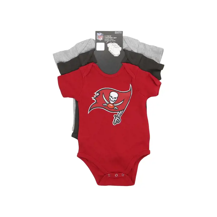 Ensemble de 3 pièces pour nouveau-né Tampa Bay Buccaneers NFL Born To Be, 23, ROUGE