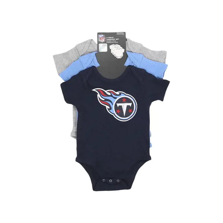 Ensemble 3 pièces nouveau-né Tennessee Titans NFL « Born To Be » 23 Marine