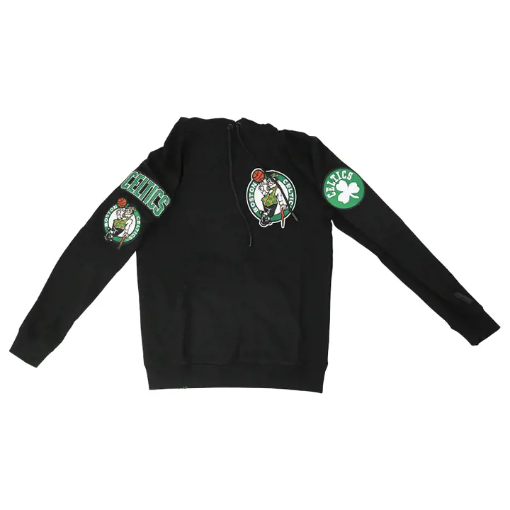 Boston Celtics NBA Logo Mode PO à Capuche Noir