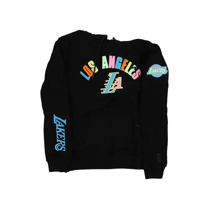 Los Angeles Lakers NBA Washed Neon Hood BLK