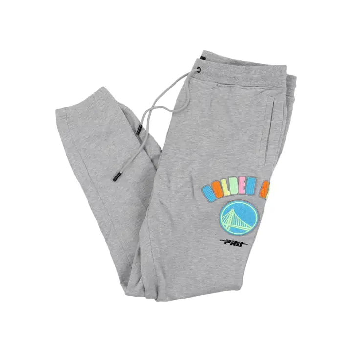 Pantalon Néon Lavé NBA Golden State Warriors GRY