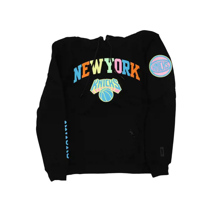 New York Knicks NBA Washed Neon Hood BLK