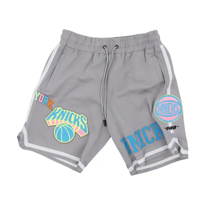 Short NBA Washed Neon New York Knicks Gris
