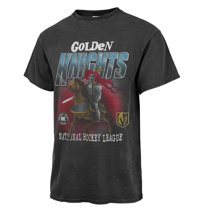 T-shirt Homme Vintage Tubulaire NHL Vegas Golden Knights Équipe Noir