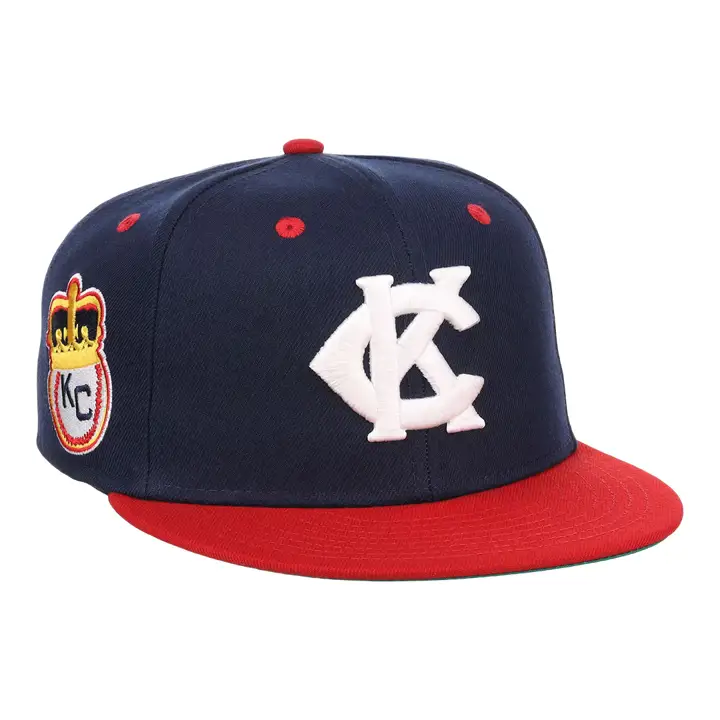 Kansas City Monarchs NLB Casquette ajustée double face marine/rouge/vert