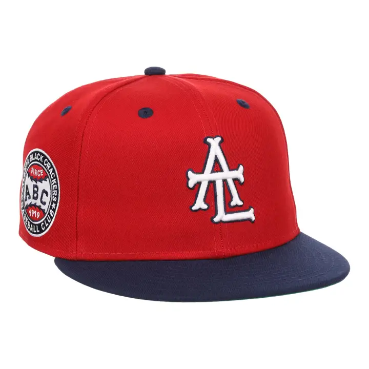 Atlanta Black Crackers NLB Flip Fitted  red/navy/grn