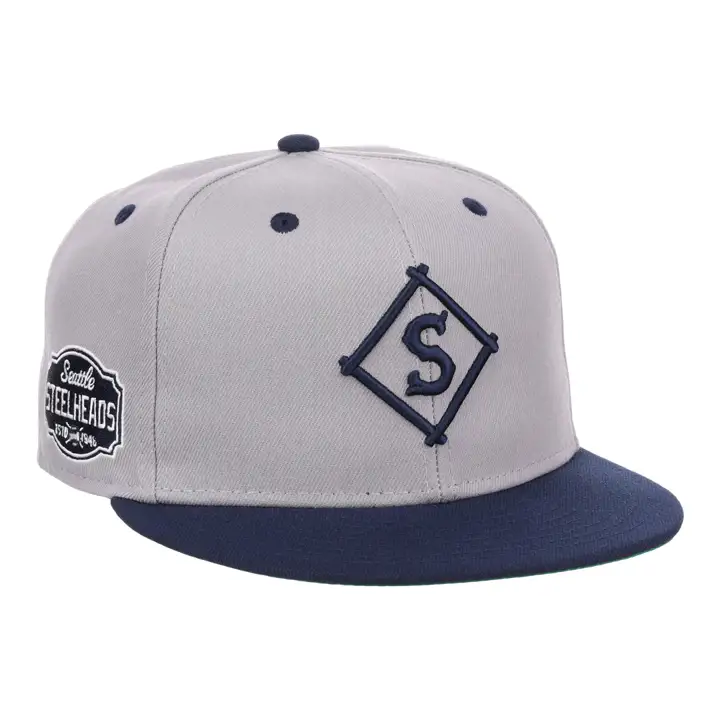 Seattle Steelheads NLB Flip Fitted gris/marine/vert