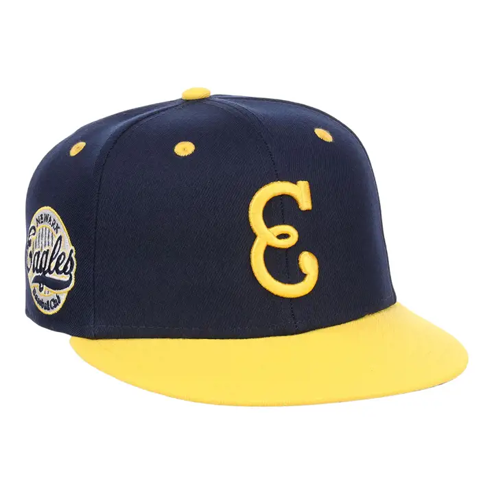 Casquette ajustée Newark Eagles NLB bleu marine/jaune/vert