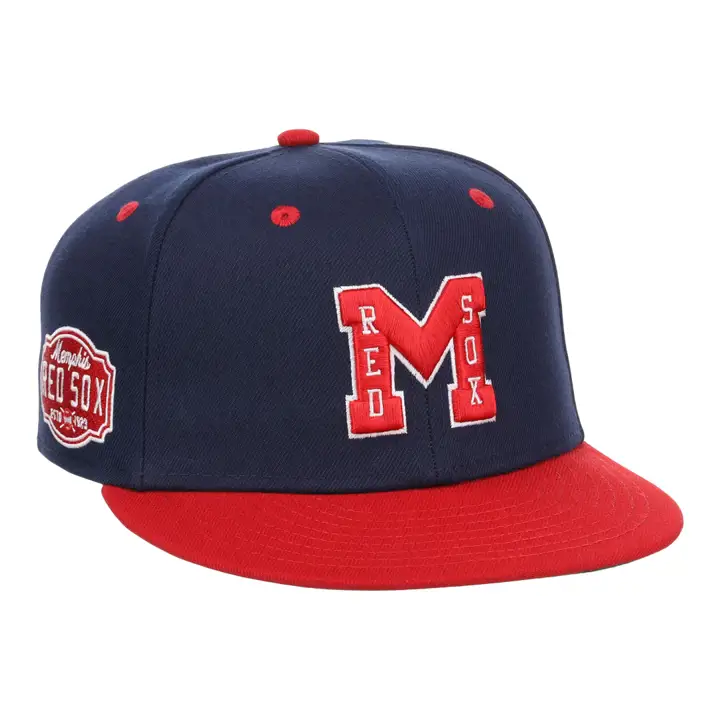 Casquette ajustée Memphis Red Sox NLB bleu marine/rouge/vert