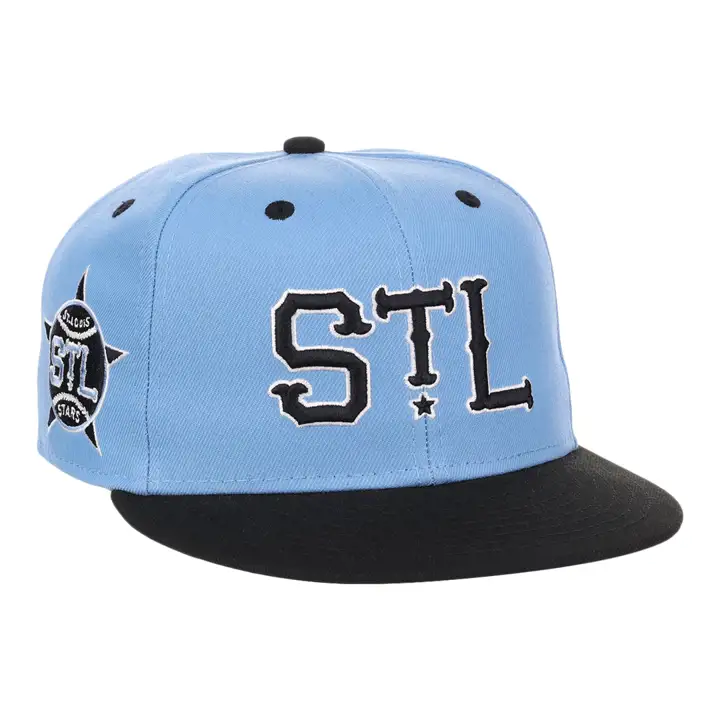 Casquette ajustée St. Louis Stars NLB Sky Blue skbl/blk/gry