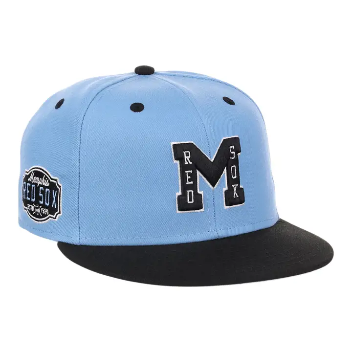 Memphis Red Sox NLB Casquette ajustée bleu ciel  skbl/blk/gry