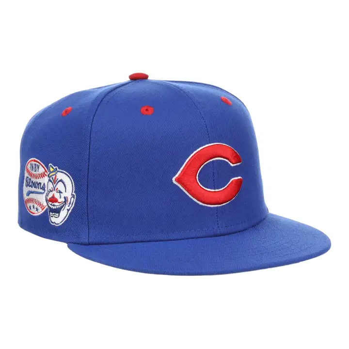 Casquette ajustée Indianapolis Clowns NLB Varsity bleu/bleu/gris
