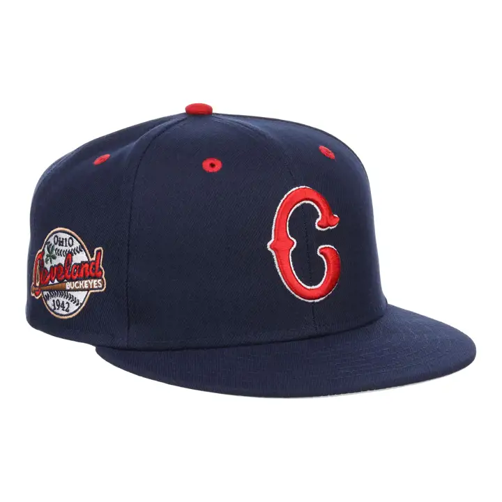 Cleveland Buckeyes NLB Varsity Ajustée  marine/marine/gris