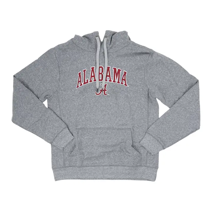 Haut à capuche triblend Alabama Crimson Tide Heritage gris chiné