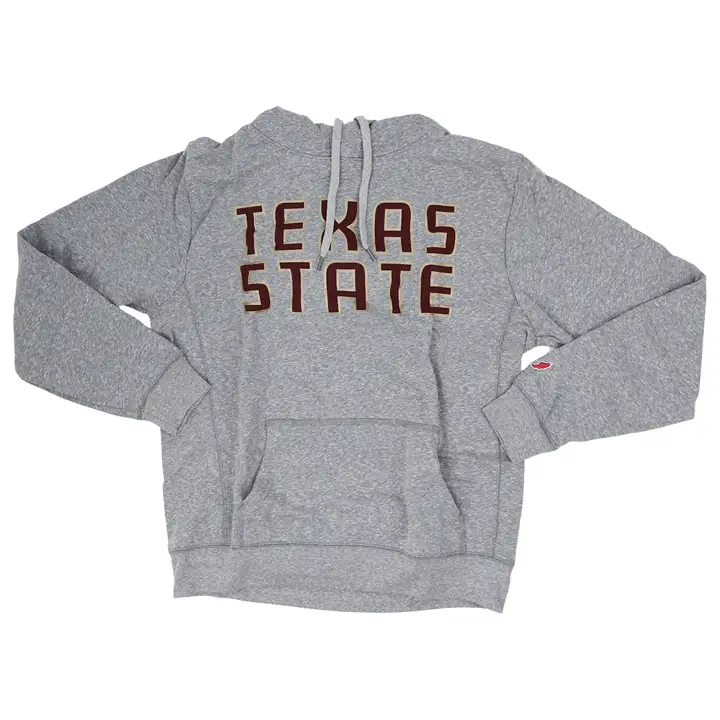 Sweat à capuche mélangé Texas State Heritage Gris chiné