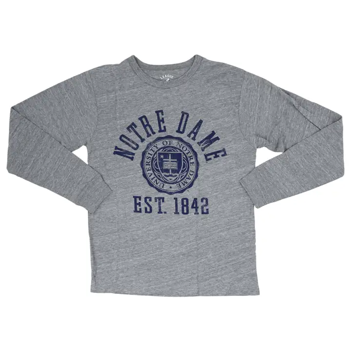T-shirt à manches longues chiné Notre Dame Fighting Irish Victory Falls